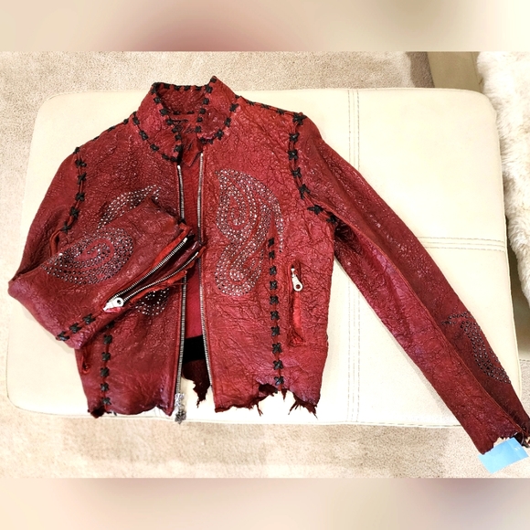 Eleven 11 Women's Custom Leather Jacket, sz Med - Picture 8 of 15